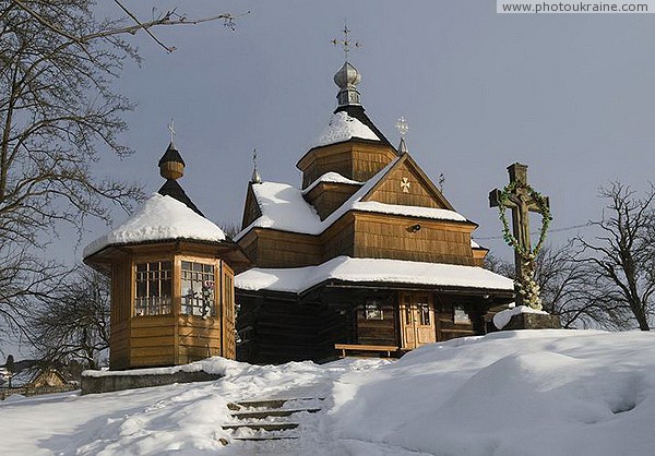 Vorokhta. Peter and Paul Church in winter Ivano-Frankivsk Region Ukraine photos