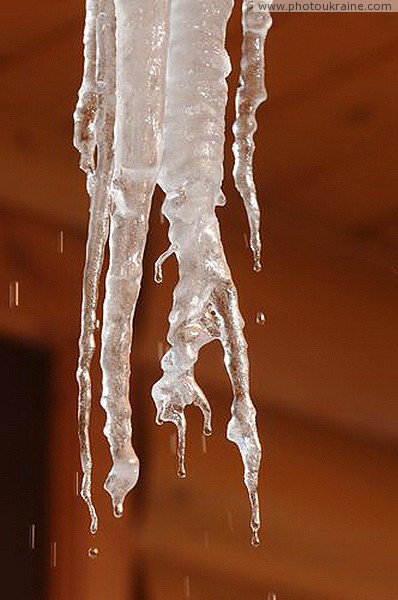 Vorokhta. Icicles of the Nativity Church Ivano-Frankivsk Region Ukraine photos