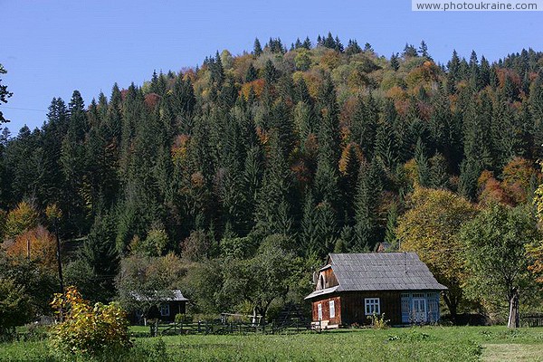 Vorokhta. Fantastic rural forest frame Ivano-Frankivsk Region Ukraine photos