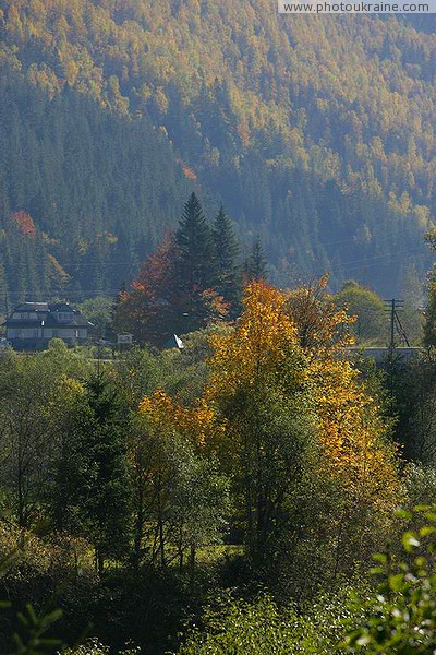 Vorokhta. Village Carpathian landscape Ivano-Frankivsk Region Ukraine photos