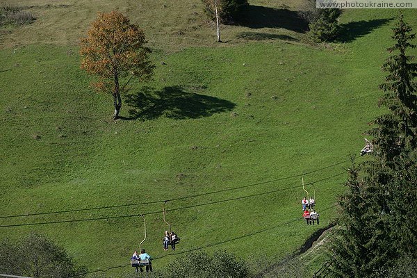 Vorokhta. Air mountain promenade Ivano-Frankivsk Region Ukraine photos