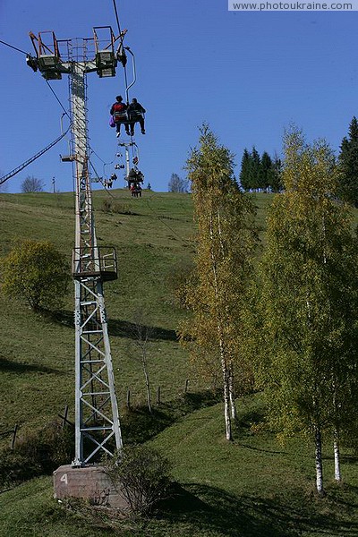 Vorokhta. Cableway support Ivano-Frankivsk Region Ukraine photos