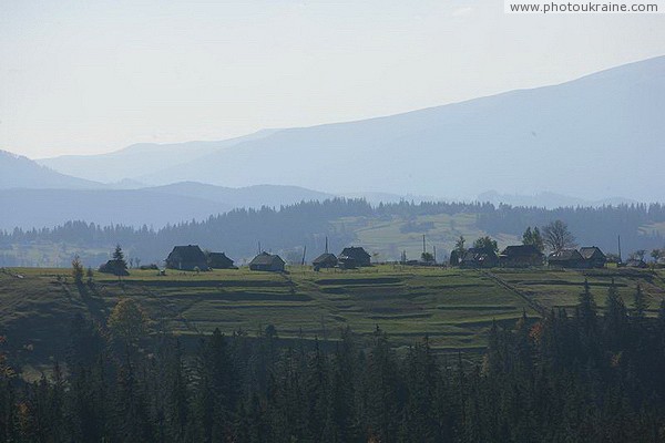 Vorokhta. The multi-layered mountain scenery Ivano-Frankivsk Region Ukraine photos