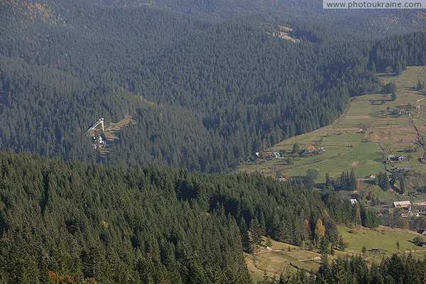 Vorokhta. Foothill hills on the slope of the Prut valley Ivano-Frankivsk Region Ukraine photos