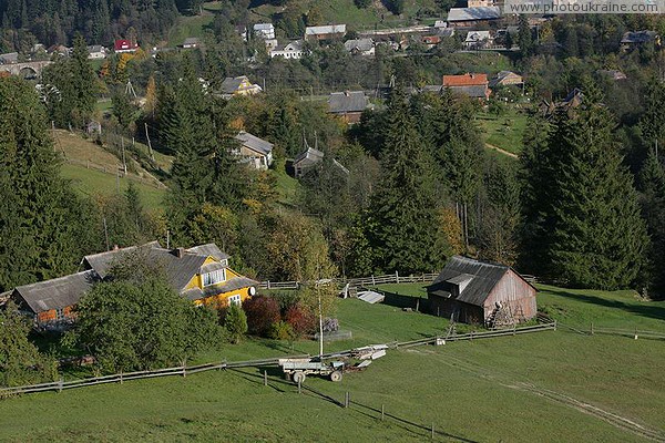 Vorokhta. Different village buildings Ivano-Frankivsk Region Ukraine photos