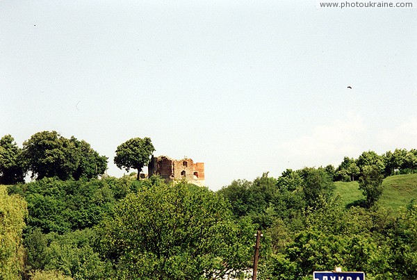 Galych. Ruins of the Galychsky castle tower Ivano-Frankivsk Region Ukraine photos