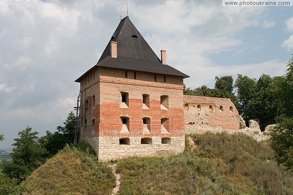 Galych. The restored tower of the Galych castle Ivano-Frankivsk Region Ukraine photos
