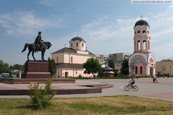 Galych. Monument to King Danila and the Christmas Church Ivano-Frankivsk Region Ukraine photos