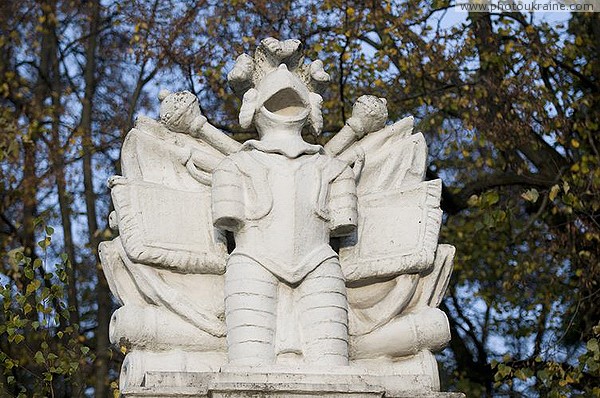 Ivano-Frankivsk. Knight at the gates of the Potocki Palace Ivano-Frankivsk Region Ukraine photos