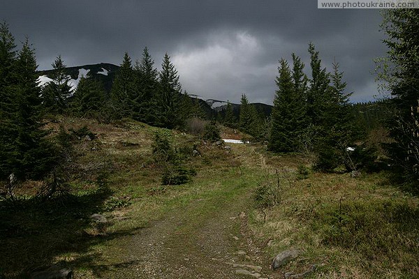 Carpathian NNP. Mountain Trail Ivano-Frankivsk Region Ukraine photos