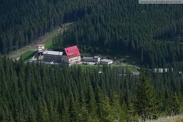 Carpathian NNP. Civilization mountain oasis Ivano-Frankivsk Region Ukraine photos