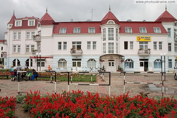 Kolomyia. Three-story hotel 