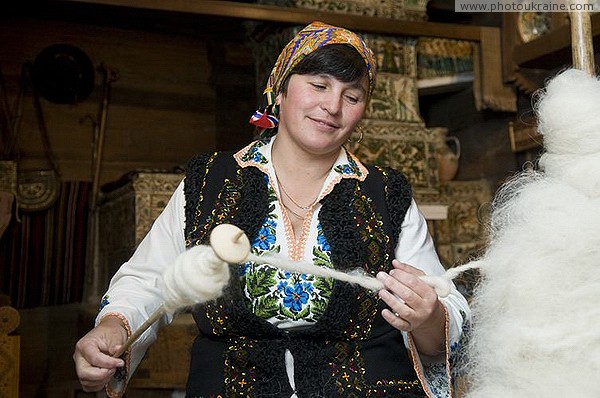 Kolomyia. Hutsul and Pokuttia Museum - sheepskin thread Ivano-Frankivsk Region Ukraine photos