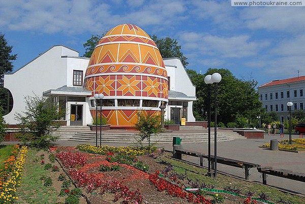 Kolomyia. Museum of Easter Eggs in a stylized building Ivano-Frankivsk Region Ukraine photos