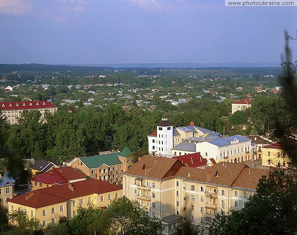 Kosiv. View of the city from the Kosiv (City) mountain Ivano-Frankivsk Region Ukraine photos