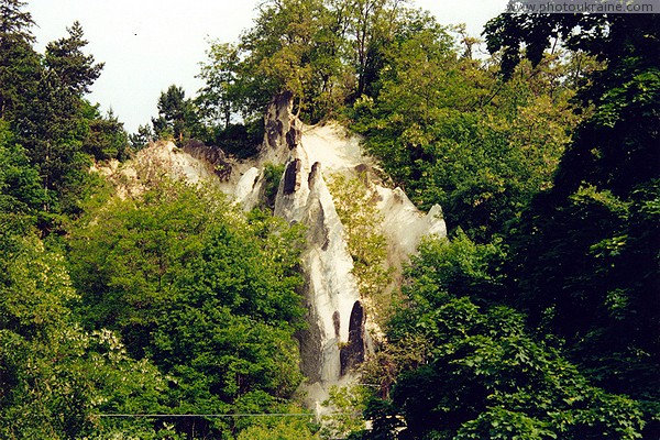 Kosiv. Sarmatian sandstones of the Kosiv (City) mountain Ivano-Frankivsk Region Ukraine photos