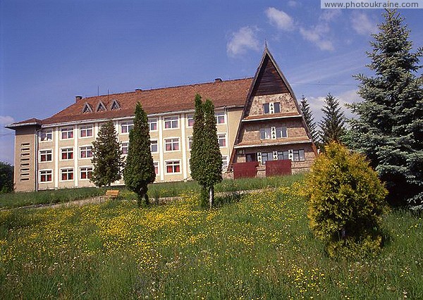 Kosiv. The old building of the campus 