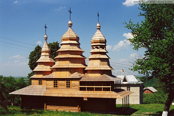 Krylos. The reconstruction of the wooden Galician church Ivano-Frankivsk Region Ukraine photos