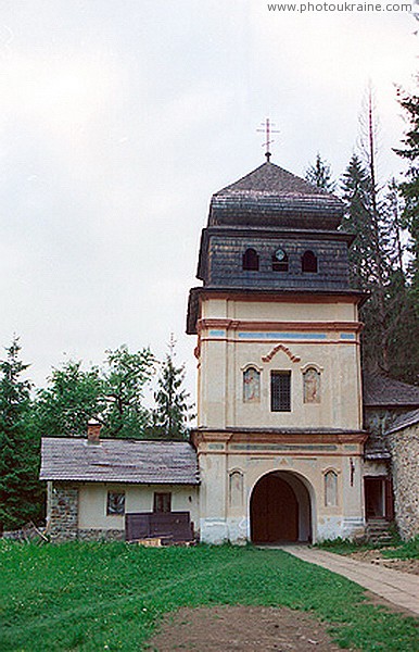 Maniavsky monastery. Gate tower (view from the skete) Ivano-Frankivsk Region Ukraine photos