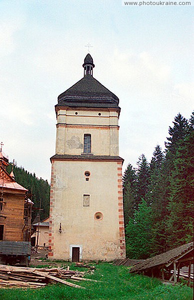 Maniavsky monastery. Defense Monastery Tower Ivano-Frankivsk Region Ukraine photos