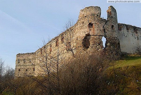 Pniv. Southeast wall of the Pniv castle Ivano-Frankivsk Region Ukraine photos