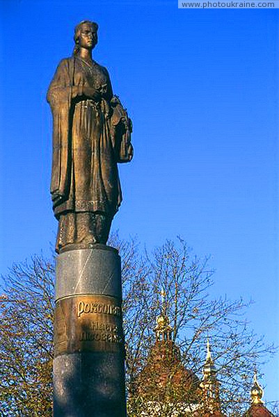 Rohatyn. Monument Roksolana - Anastasia Lisovskaya Ivano-Frankivsk Region Ukraine photos