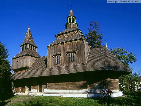 Rohatyn. Wooden Holy Spirit Church Ivano-Frankivsk Region Ukraine photos
