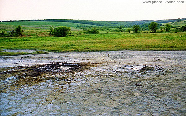 Starunia. Two craters of a clay volcano Ivano-Frankivsk Region Ukraine photos