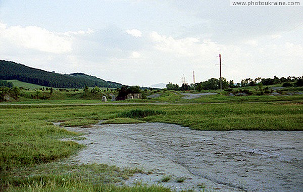 Starunia. Far spreading cone of a clay volcano Ivano-Frankivsk Region Ukraine photos