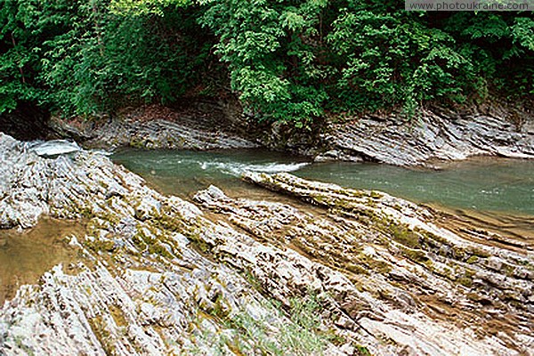 Sheshory. Tectonically overturned flysch rocks Ivano-Frankivsk Region Ukraine photos