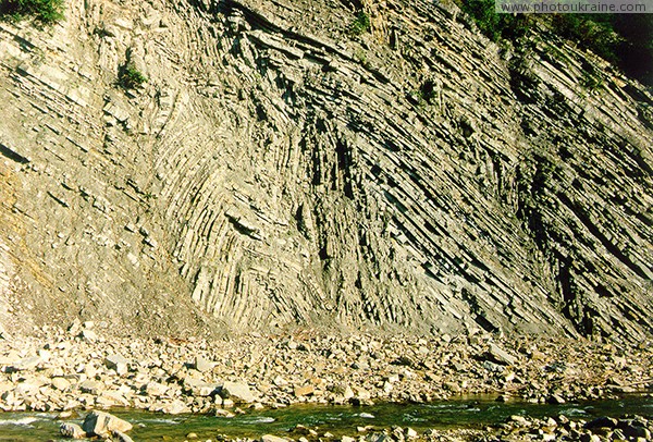 Yaremche. Rolling fleece folds on the banks of the Prut River Ivano-Frankivsk Region Ukraine photos