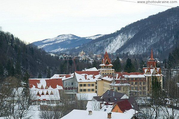 Yaremche. Town in the narrow valley of the Prut Ivano-Frankivsk Region Ukraine photos