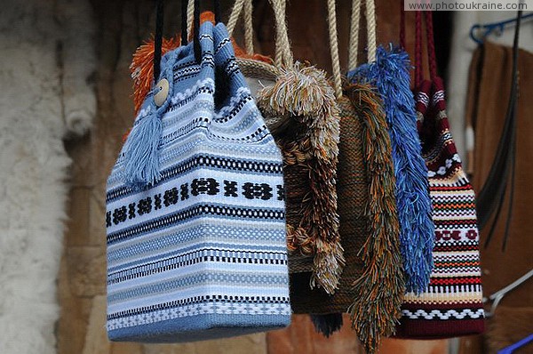 Yaremche. Hutsul textile souvenirs Ivano-Frankivsk Region Ukraine photos