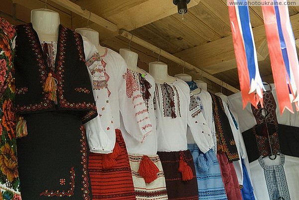 Yaremche. Women's folk stylized clothing Ivano-Frankivsk Region Ukraine photos