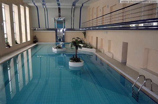 Yaremche. Swimming pool of the hotel 