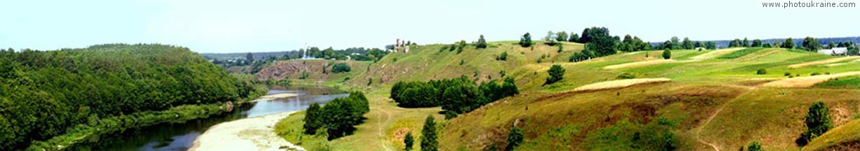 Village Hubkiv. River Sluch valley Rivne Region Ukraine photos