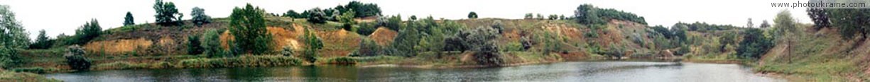 Village Vysachky. Salt dome, old quarry Poltava Region Ukraine photos