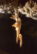 Mini-stalactite in cave Molodezhnaya, Autonomous Republic of Crimea, Geological sightseeing 