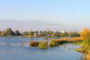 Вид на город Бар с правого берега реки Ров, Винницкая область, Города 