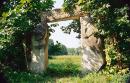 Busha. Gates on way to Cave temple, Vinnytsia Region, Museums 
