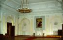 Nemyriv. Grand hall of palace with portrait of princess Mary Scherbatova, Vinnytsia Region, Country Estates 