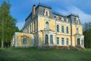 Spychyntsi. Park facade of palace with extension, Vinnytsia Region, Country Estates 
