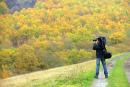 Busha. Photographer and golden autumn, Vinnytsia Region, Peoples 