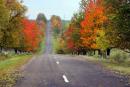 Romantic bending way Yampil  Mogyliv-Podilskyi, Vinnytsia Region, Roads 