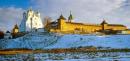 Зимнее. Панорама Святогорского монастыря, Волынская область, Монастыри 