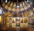 Zymne. Interior of Trinity church, Volyn Region, Monasteries 