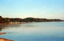 Shatsky park. Beach at Svitiaz, Volyn Region, National Natural Parks 