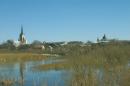 Lutsk. View city from left Styr, Volyn Region, Rivers 