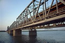 Dnipropetrovsk. Metal beams of Amur bridge, Dnipropetrovsk Region, Cities 