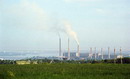 Dnipropetrovsk. Plant and South bridge over Dnieper, Dnipropetrovsk Region, Cities 